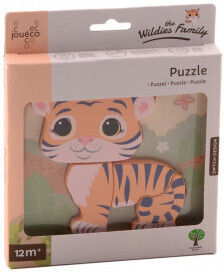 Детски Пъзел с Шипове Wildies Family за 1+ Години 4бр (Различни Видове) 1 бр. Joueco