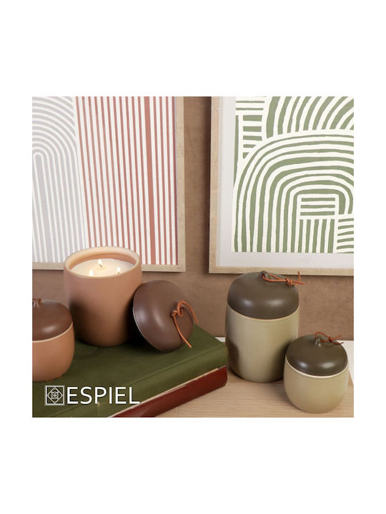 Espiel Scented Candle Jar Brown 1pcs