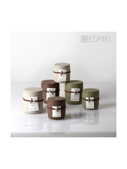 Espiel Aromatic Candle In Jar With Spa Perfume 7.7x8cm