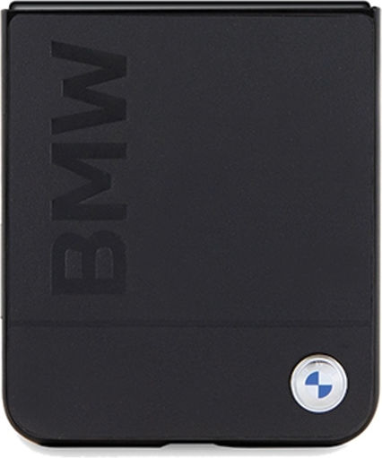 BMW Umschlag Rückseite Leder Schwarz (Z Flip5 - BMW)