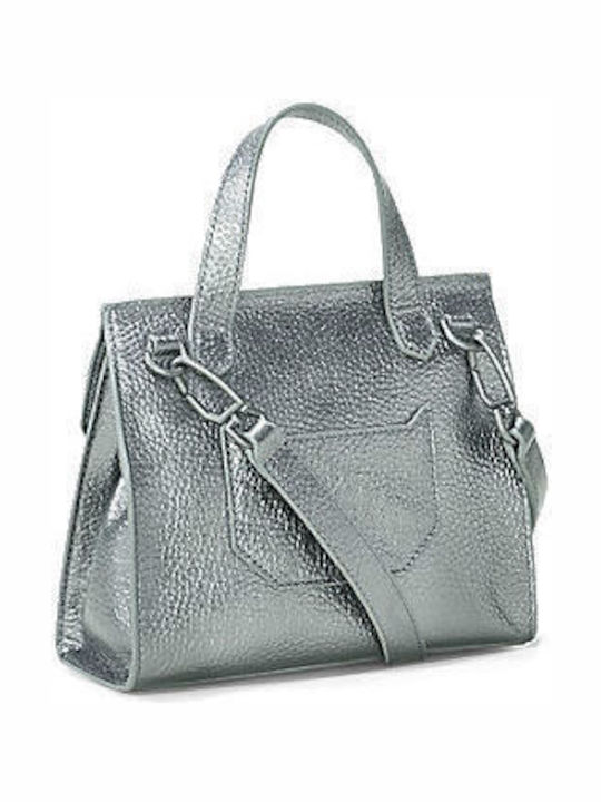 Leather Women's Bag Handbag Gray