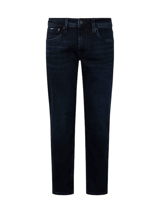 Kingston Men's Jeans Pants with Relaxed Straight Fit Blue