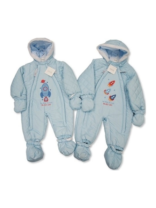 Nursery Time Body pentru Bebeluși de Ieșire Mânecă lungă Albastru deschis