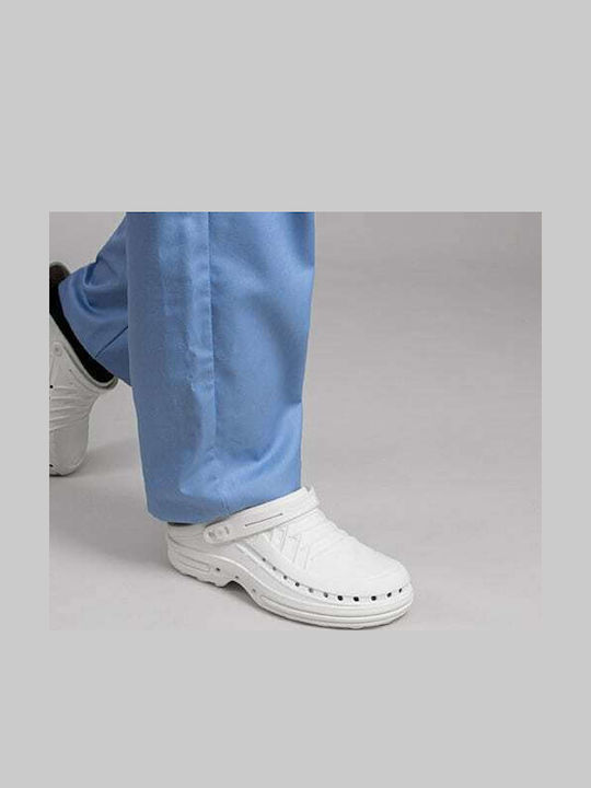 Wock Clog Ανδρικά Ανατομικά Σαμπό Λευκά