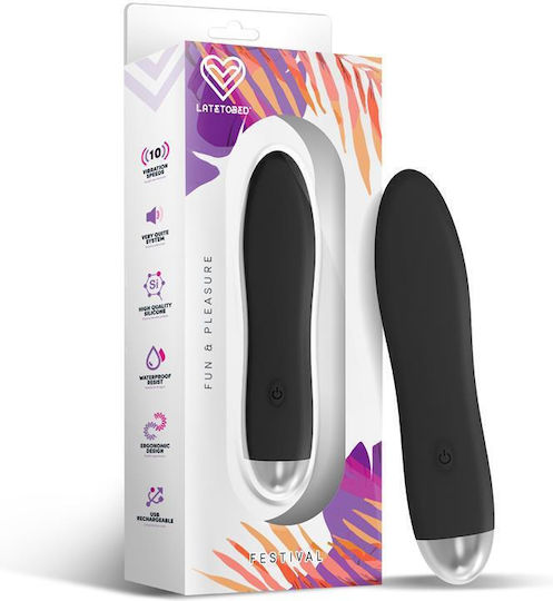 LateToBed Clasic Vibrator Negru