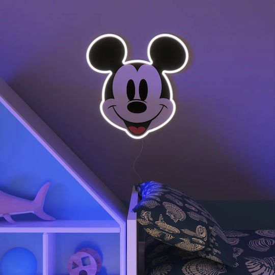 Kinder Wandleuchte LED Kunststoff Mickey