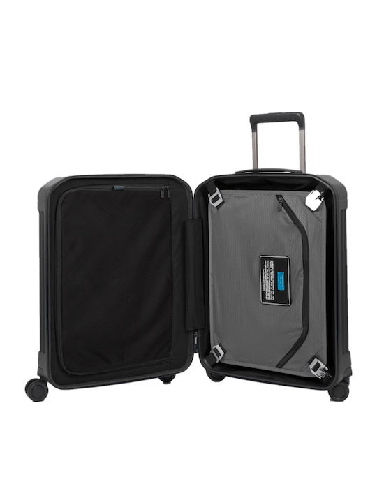 Piquadro Piquadro Kabinen Hart Koffer Schwarz mit 4 Räder Höhe 55cm