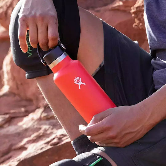 Hydro Flask Standard Mouth Bottle Thermos Stainless Steel BPA Free 532ml Orange