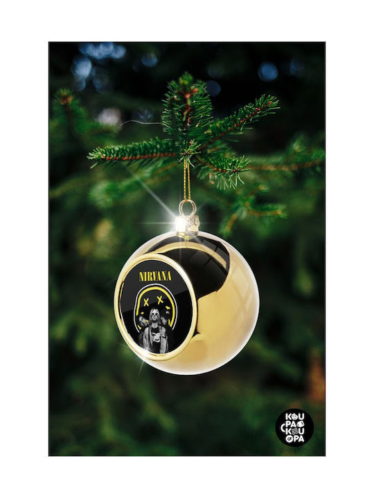 Nirvana Christmas Ball Ornament Gold