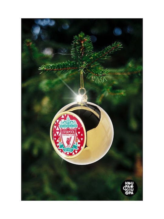 Liverpool Christmas Ball Ornament Gold