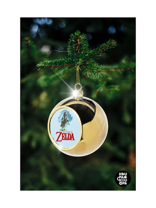 Zelda Weihnachtshänger Kugel Ornament Gold