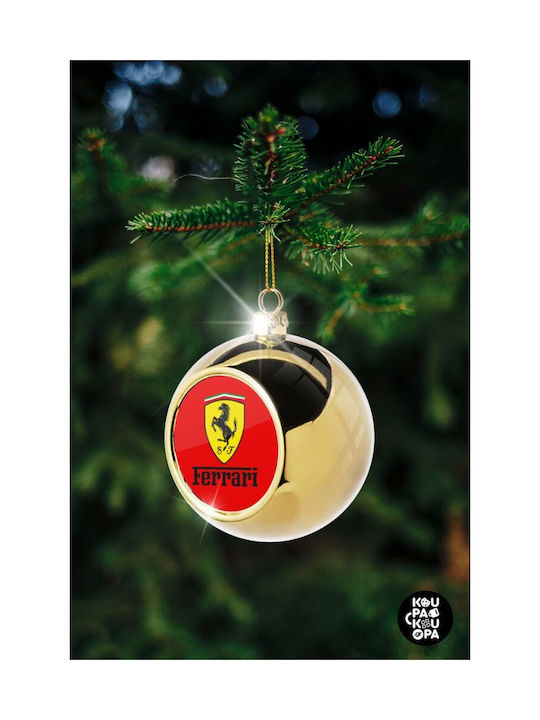 Ferrari S.p.a. Christmas Ball Ornament Gold