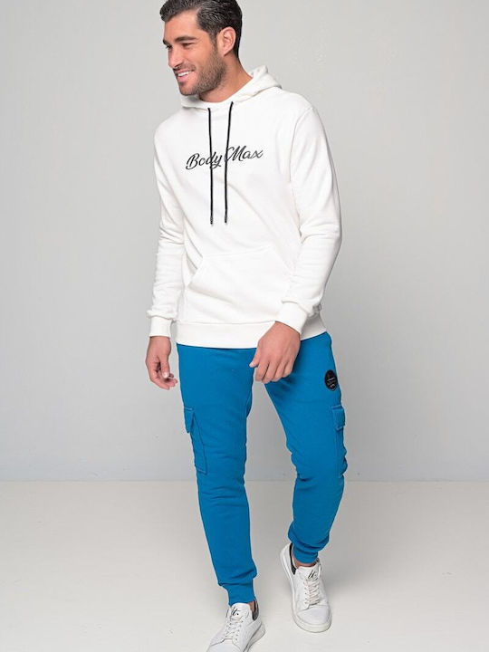 Body Max Men's Sweatshirt with Hood Off White