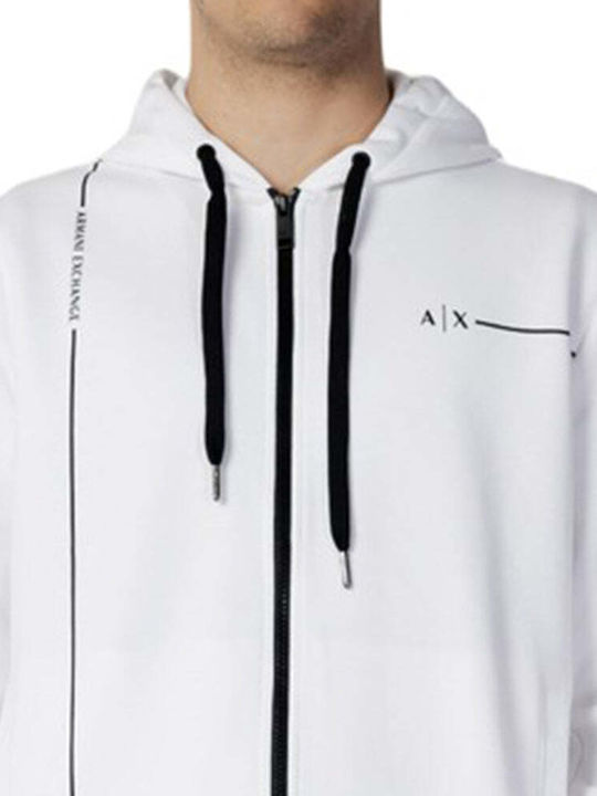 Armani Exchange Men's Sweatshirt Jacket with Hood Black