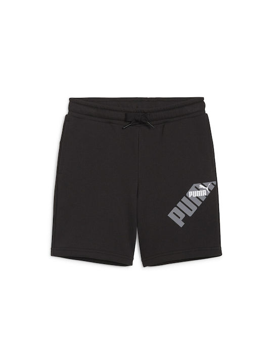 Puma Kinder Shorts/Bermudas Stoff Power Graphic Schwarz