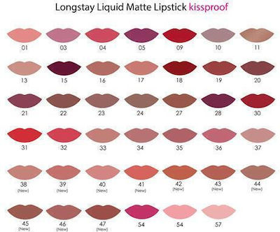 Golden Rose Longstay Liquid Matte Kissproof Lang anhaltend Flüssig Lippenstift Matt
