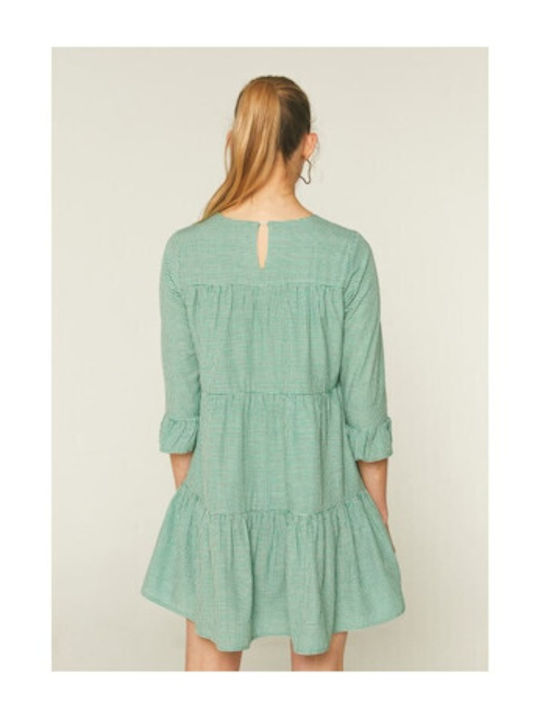 Compania Fantastica Dress Mini Dress with Ruffle Green