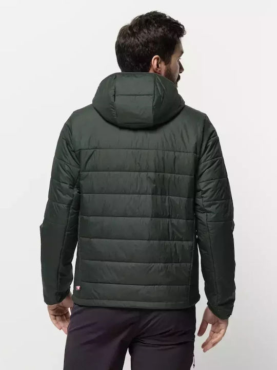 Jack Wolfskin Herren Winter Jacke Lässig Schwarz