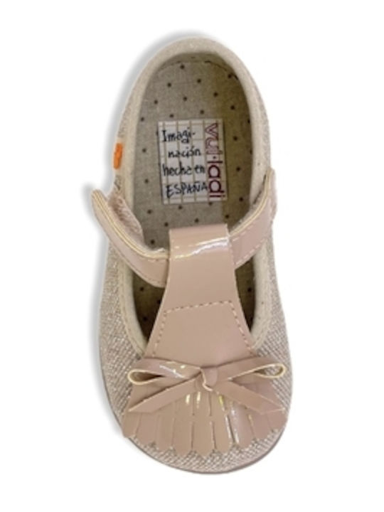 Kids Anatomic Ballerinas with Hoop & Loop Closure Pink