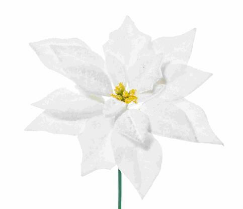 Arpimex Srl Christmas Fabric Decorative Flower 19cm