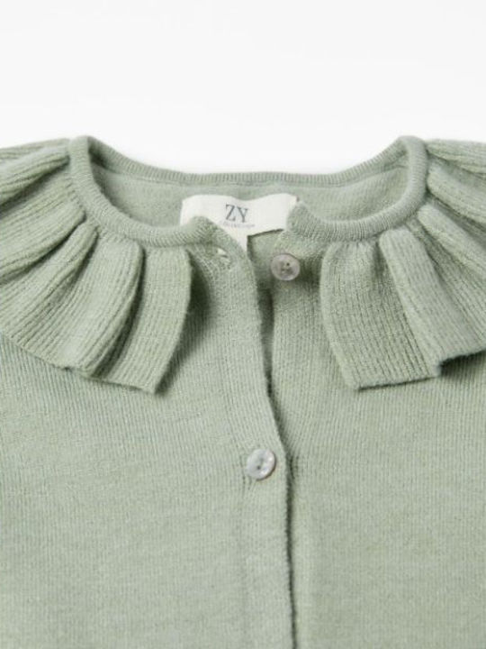 Zippy Kids Cardigan Knitted Green