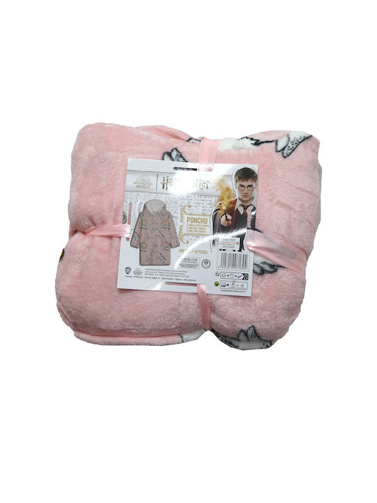 Warner Bros Κουβέρτα Fleece Harry Potter Ροζ 60x72εκ.