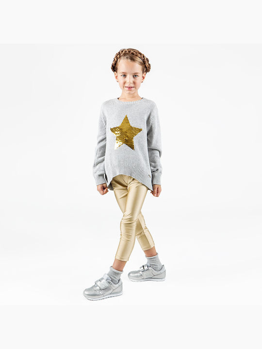 Alouette Kids Long Legging Μεταλλιζέ Beige