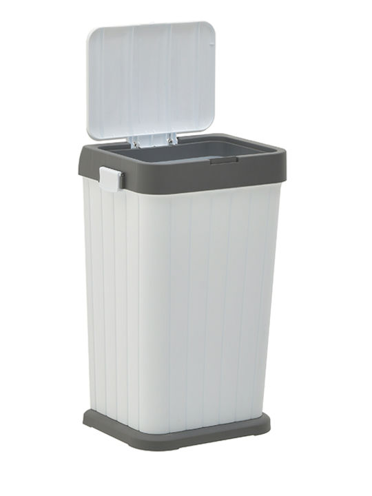 Click Plastic Laundry Basket 36x27x58cm White