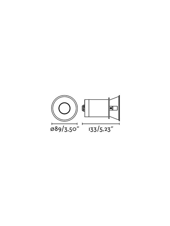 Faro Barcelona Spot Încorporat cu Soclu GU10 8.9x8.9cm. 1buc