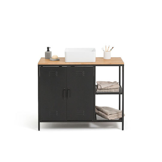 La Redoute Interieurs Πάγκος με Νιπτήρα Μ100xΒ50xΥ80cm Δρυ