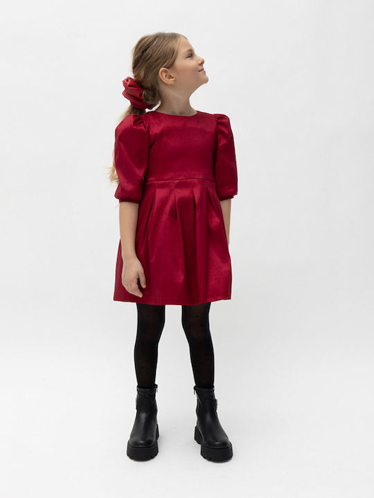 Alice Kids Dress Bordeaux