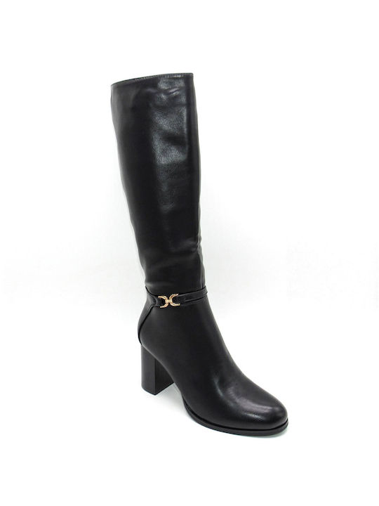 La Bottine Souriante High Heel Women's Boots with Zipper Black