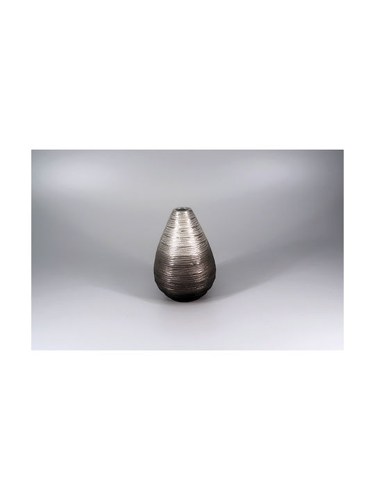 Karvounis Decorative Vase Chiselled Silver 11x15x16.5cm