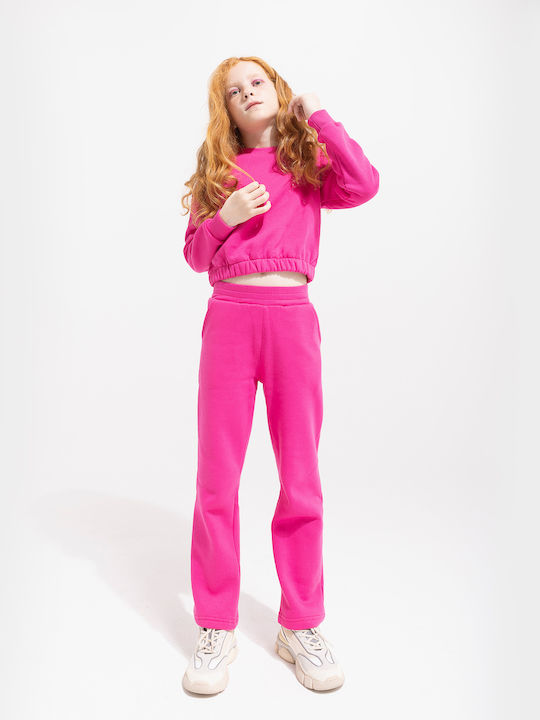 Funstrike Kids Sweatpants Set Fuchsia 2pcs