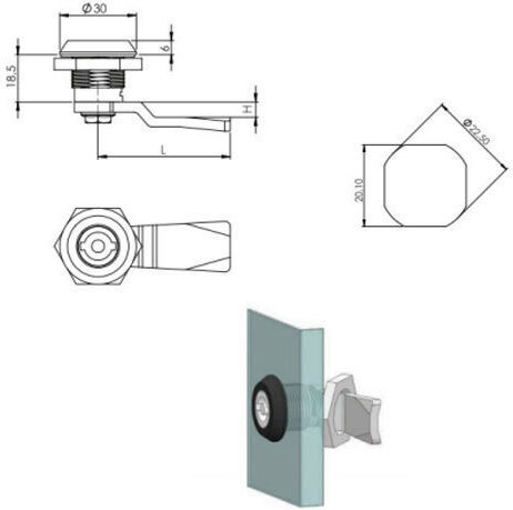 OSKAR Lock Electrical Panel 306-120020121