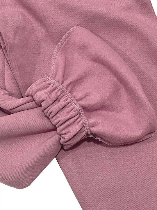 Долнище на анцуг с гума Флийс Pink