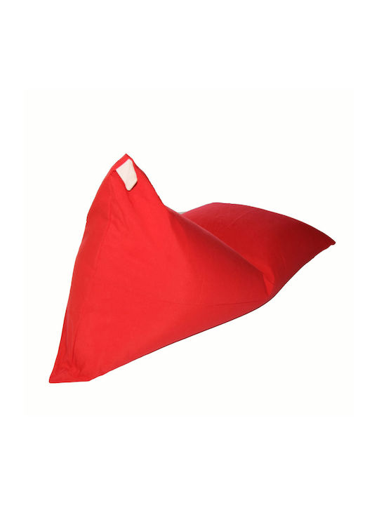 Bean Bag Chair Bolster Basic Red 70x120cm