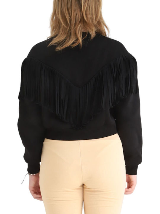 Damen Bluse Langärmelig Black