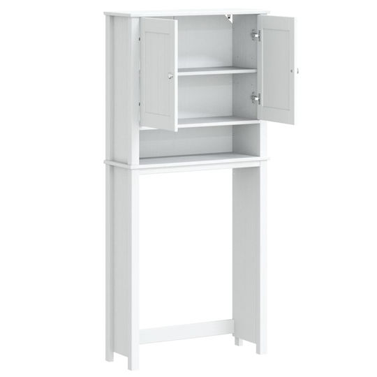 vidaXL Badezimmerschrank Wäscherei B76xT27xH164.5cm Weiß