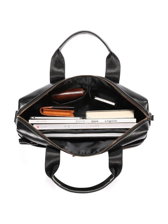 Leather Men's Briefcase Black