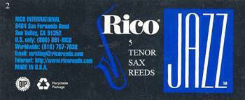 Rico Jazz Καλάμι 5τμχ