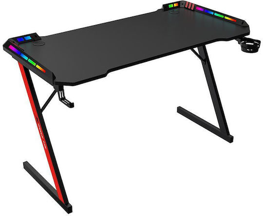 Γραφείο Gaming με LED 118x66.5x74εκ. Led