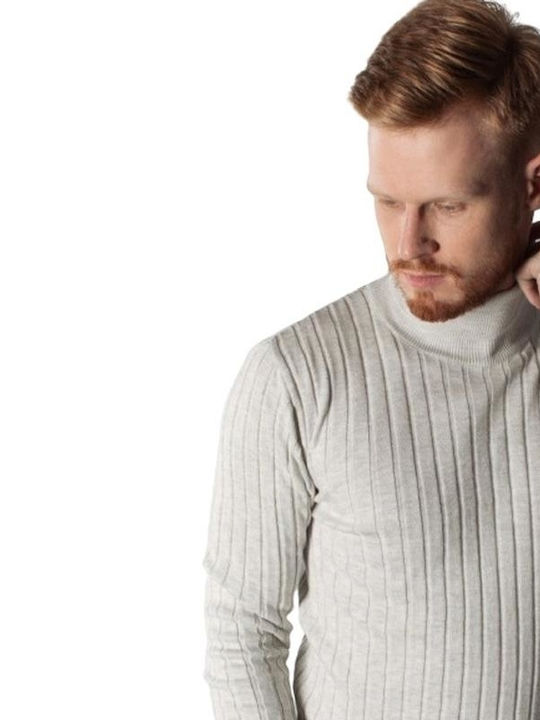 Men's Sweater Turtleneck beige