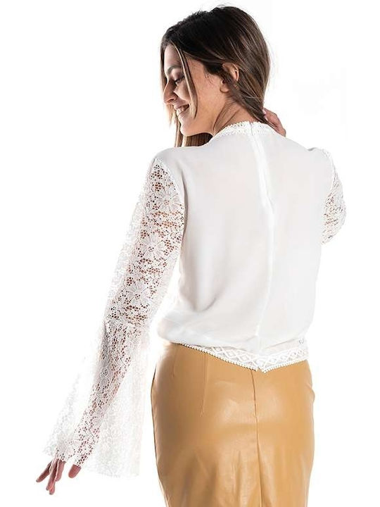 Γυναικειa Women's Blouse Long Sleeve White