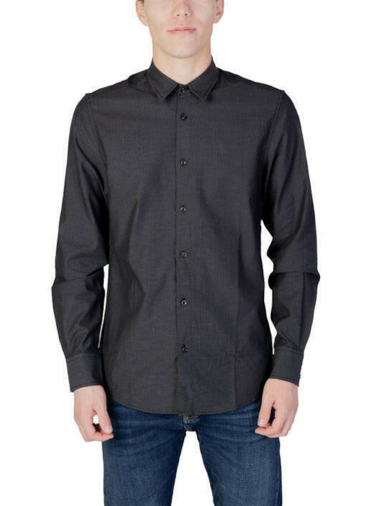 Antony Morato Shirt Men's Shirt Long Sleeve Cotton Gray