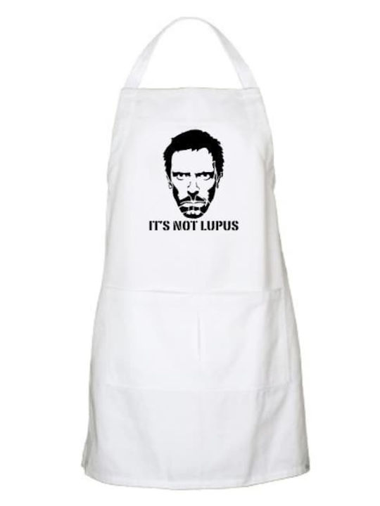 Kitchen apron Dr. House - It's not Lupus - Black