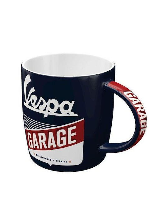 Nostalgic Art Vespa - Garage Tasse Keramik Schwarz 43053 1Stück