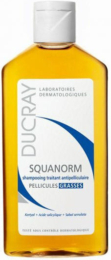 Ducray Squanorm Shampoo For Sensitive Scalp Against Dandruff For Oily Hair 200ml