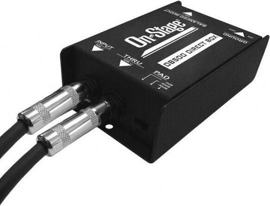 On Stage DB500 Παθητικό DI Box με Μπαταρία και Phantom Power