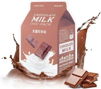 A'Pieu Chocolate Milk Un pachet de mască de față Mască de Față pentru Hidratare / Finisare 21gr